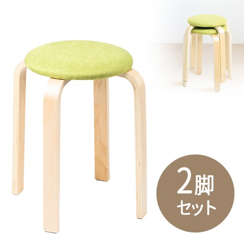 ピッツ❕木製 丸太風 椅子、インテリア台（88） 2脚セット ピッツ