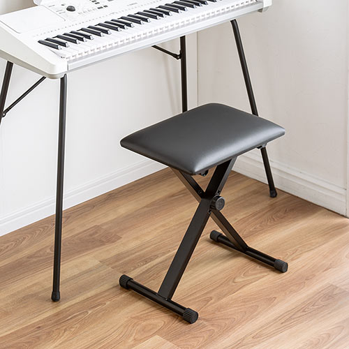 ピアノ椅子（高さ調整・折りたたみ・クッション・スツール・キーボード