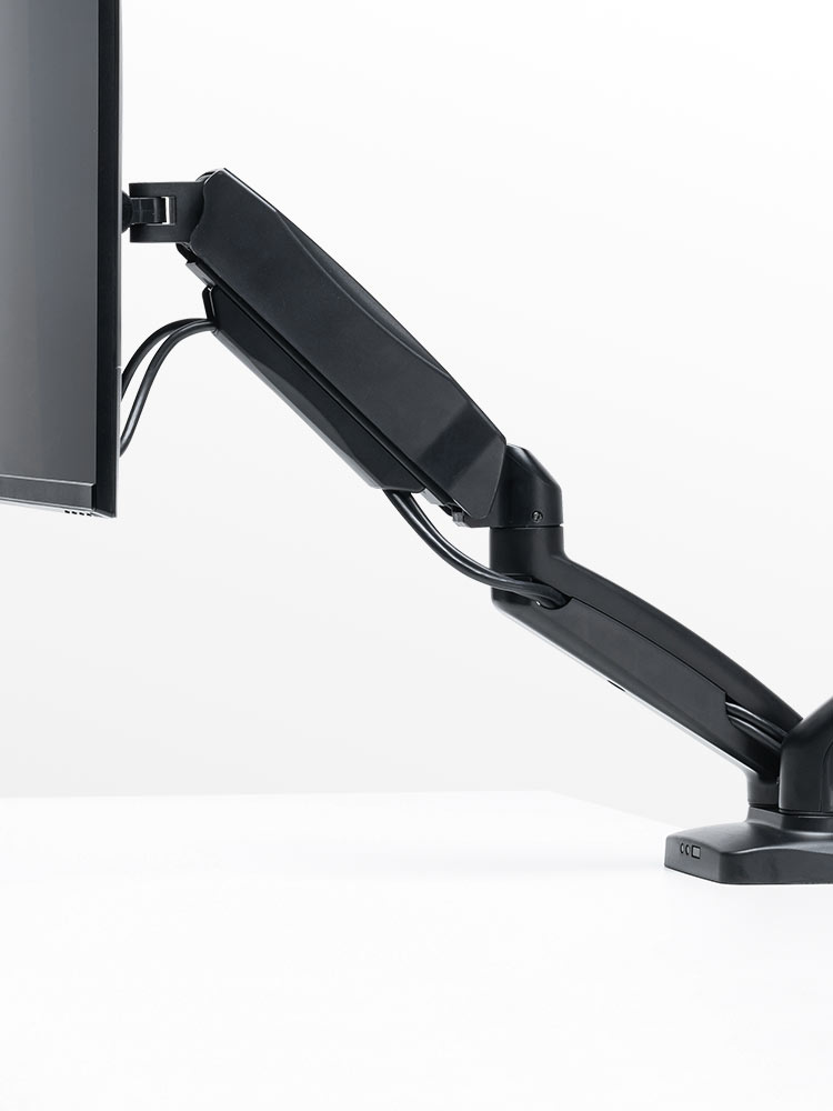 訳アリ 美品】Ergounion PCモニターアーム E66 ブラック 2画面 訳アリ