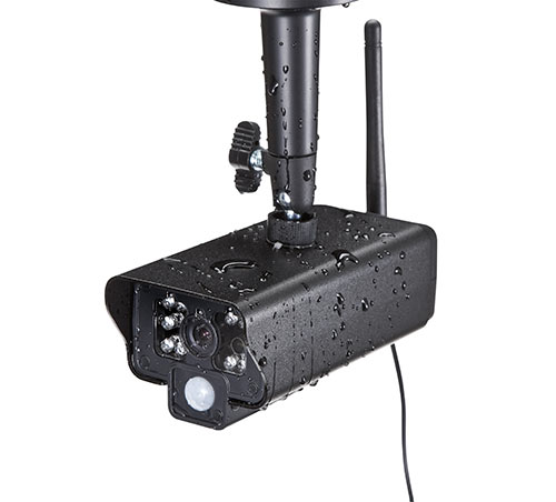 防犯カメラ＆モニターセット（ワイヤレス・4台カメラセット・屋外