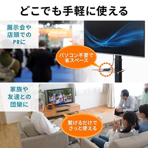 4K対応メディアプレーヤー（HDMI・RCA・SDカード・USBメモリ・動画