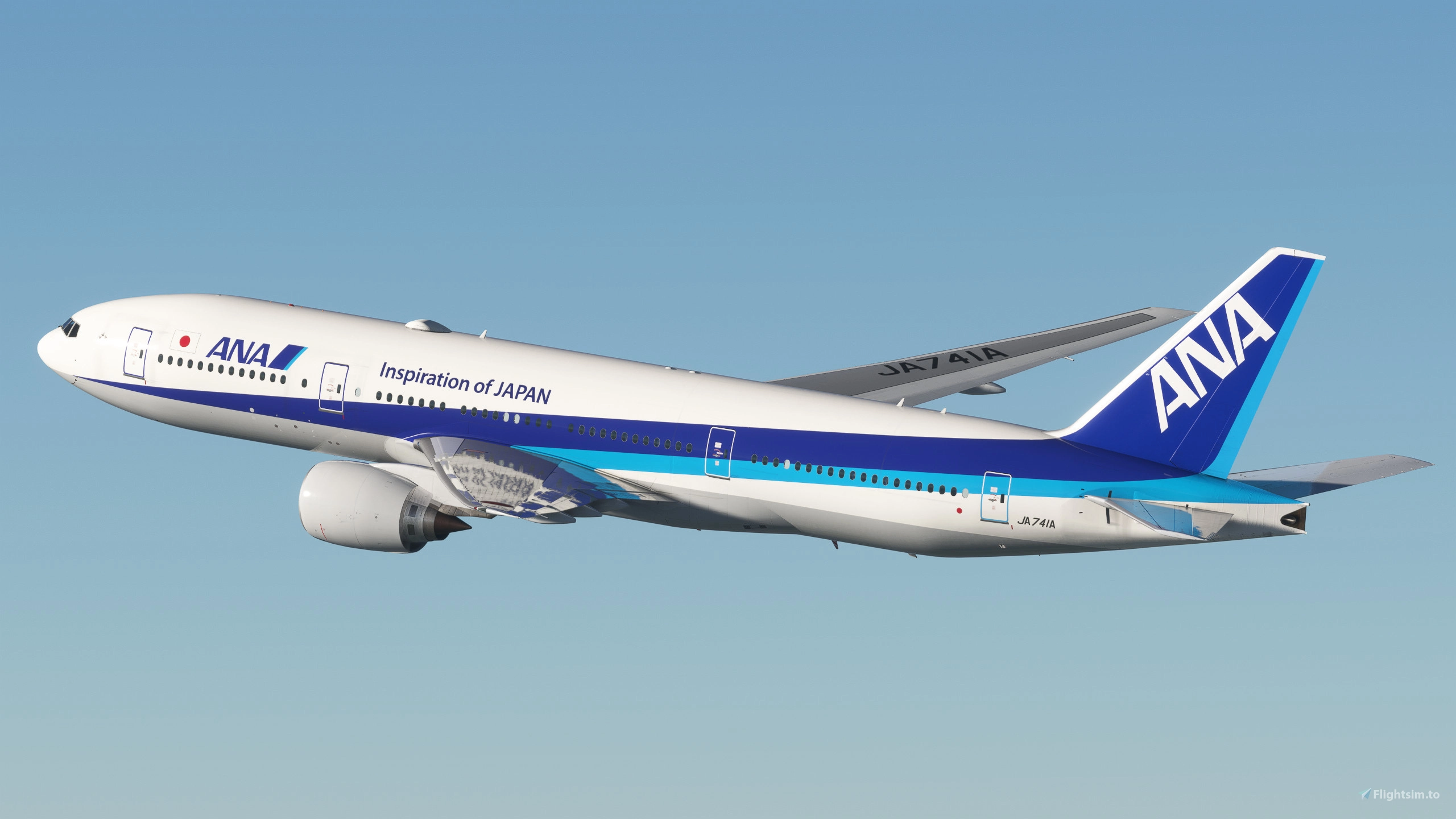 ANA [JA741A] w/Cabin PMDG B777-200ER のために Microsoft Flight
