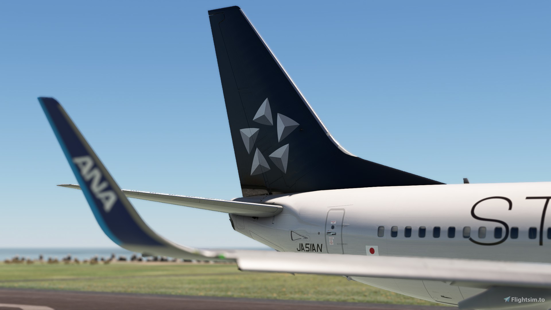 航空機・ヘリコプター ANA B737-800 JA51AN STAR ALLIANCE All Nippon