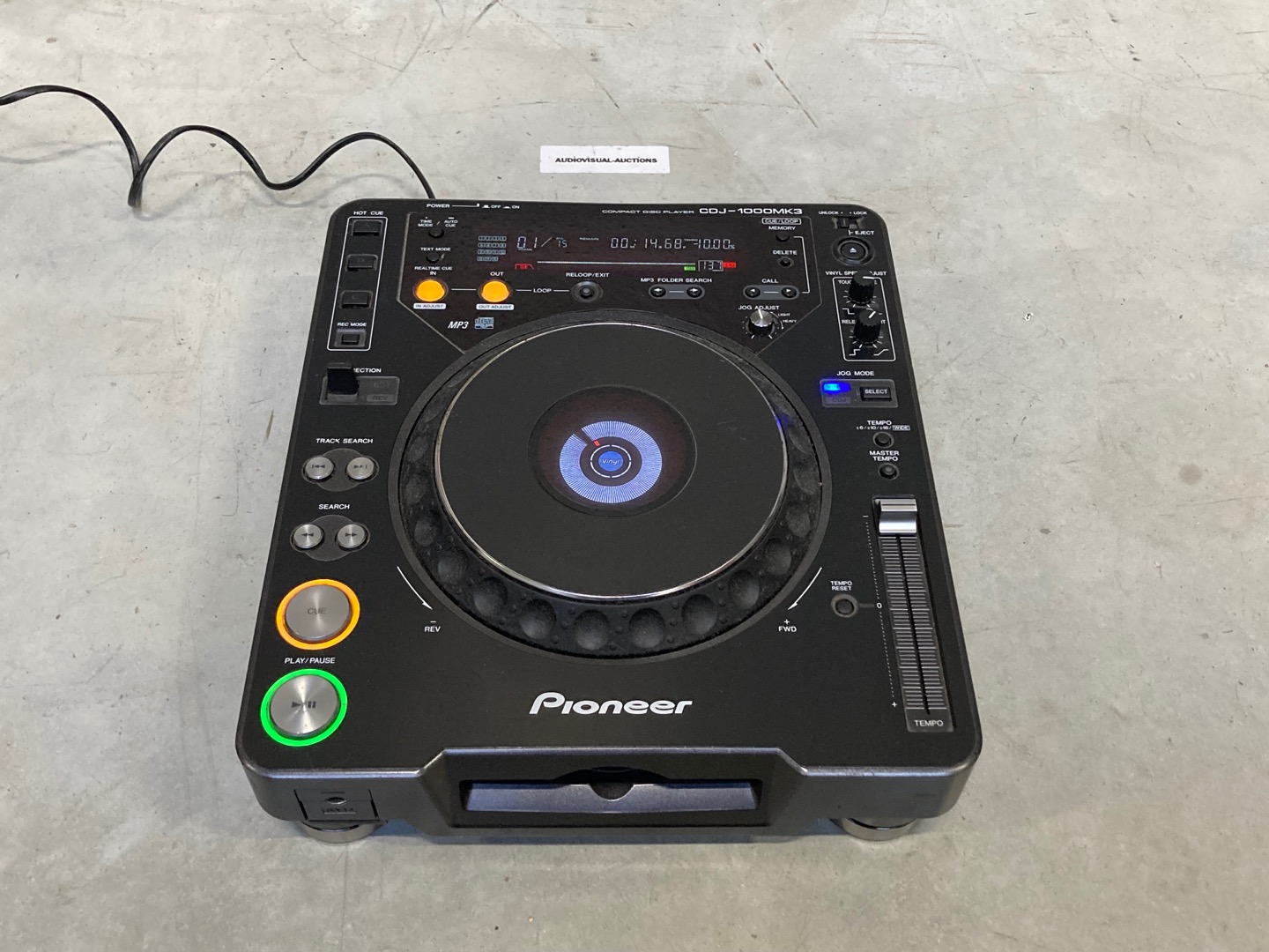 動作品・動源ACケーブル付】PIONEER CDJ-1000MK3 CDJ 動作品・動源AC