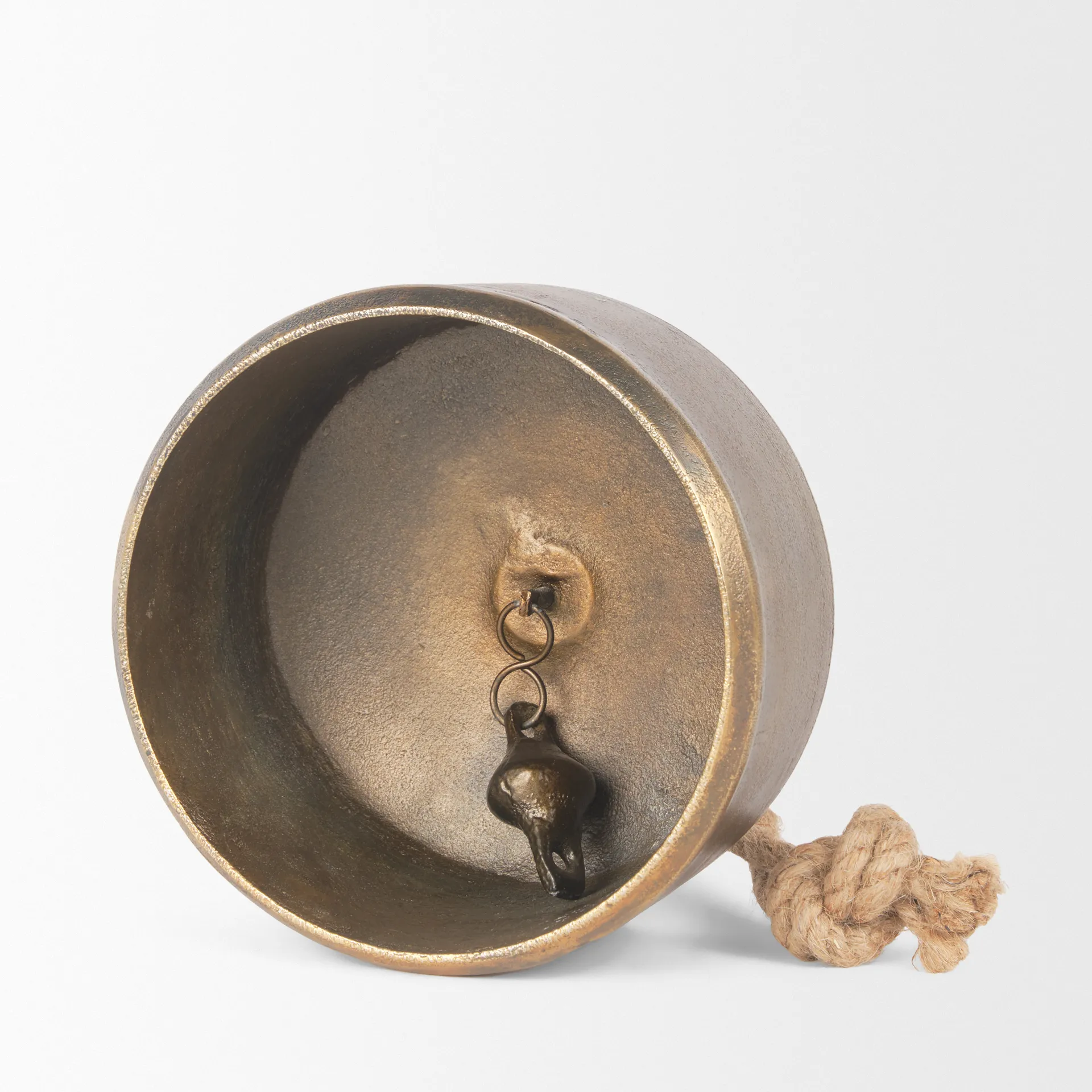 Quincy Large Gold Metal Decorative Bell Object 70651 by Mercana at