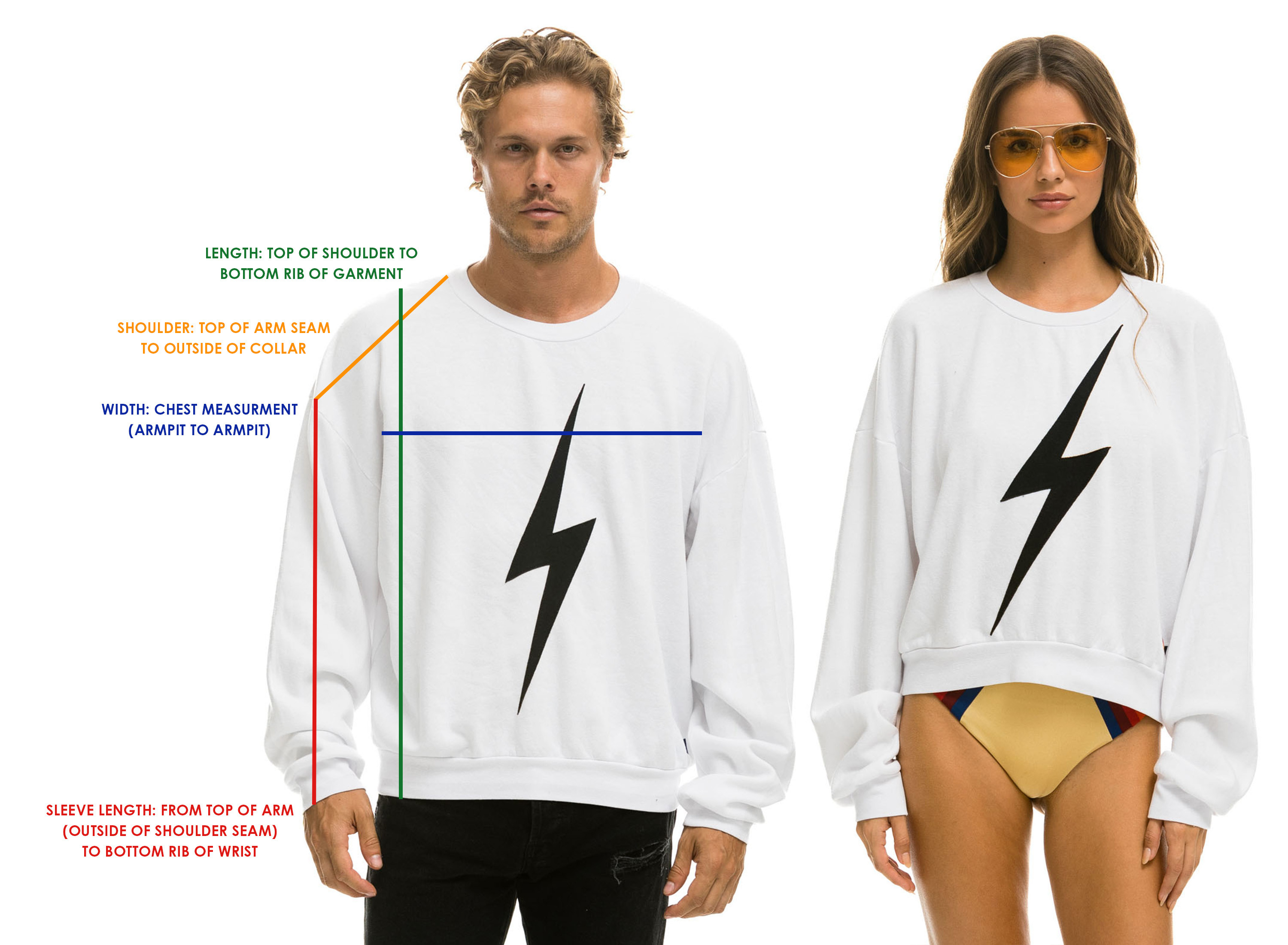 RUGBY STITCH CROPPED CREW SWEATSHIRT RELAXED - DOVE GREY // NEON