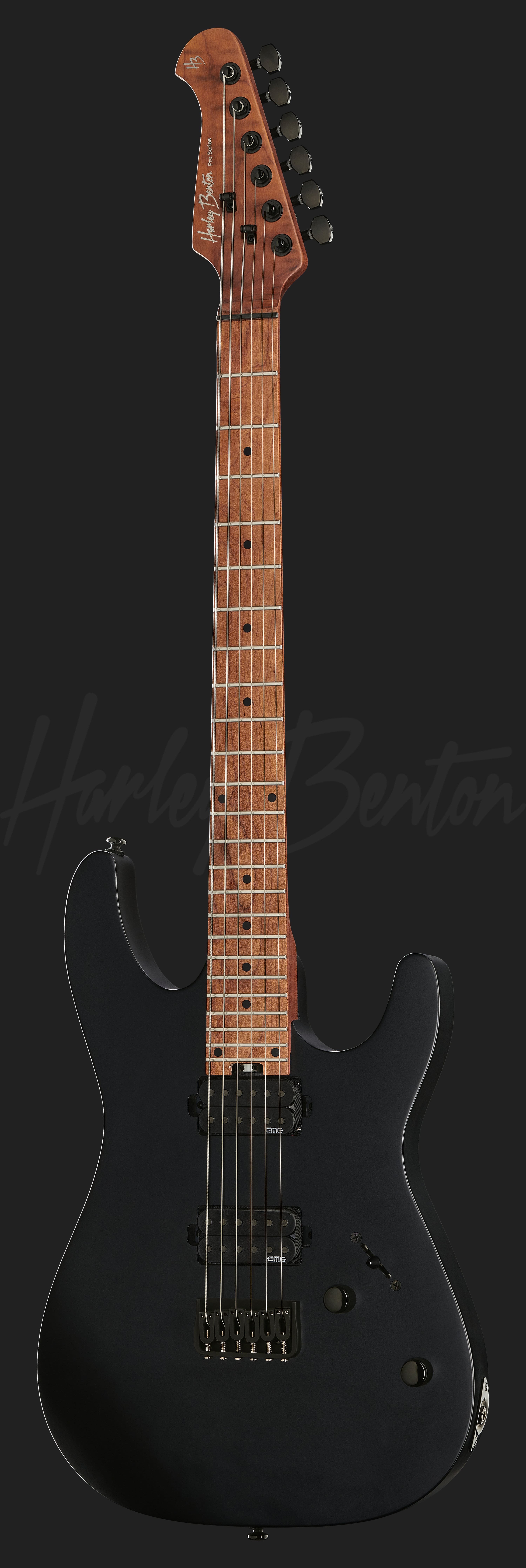 ギター Harley Benton Fusion-III Roasted SBK Fusion-III EMG HT