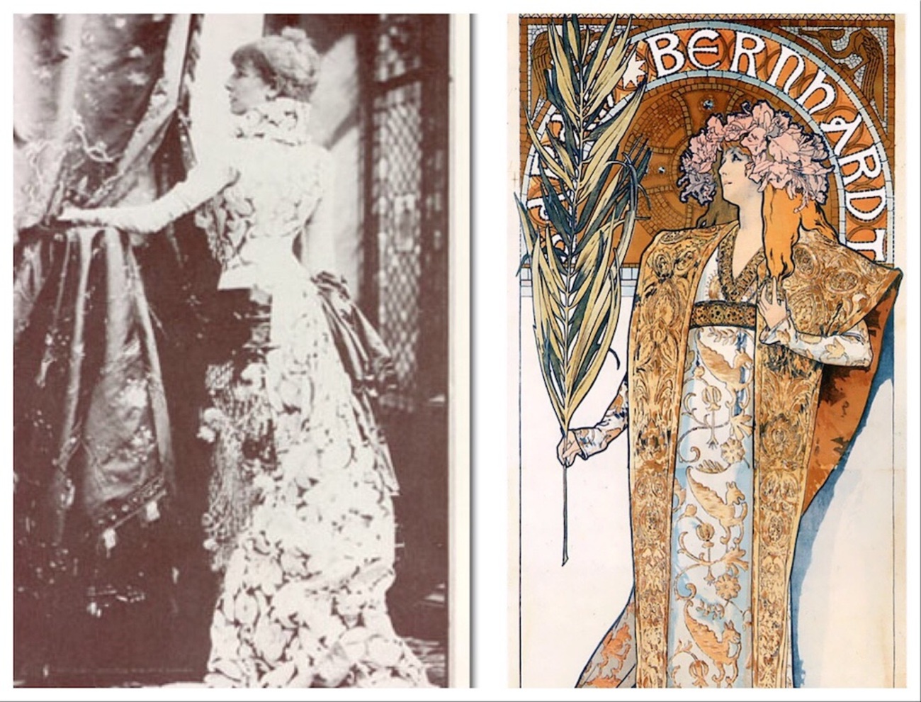 フランスアンティーク テオドラを演じる大女優 サラ・ベルナール