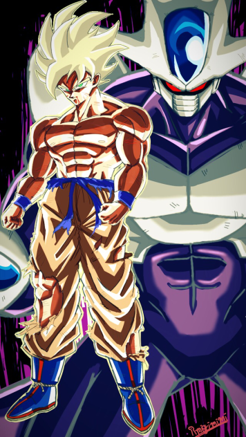 ロビンドラゴンボールZ スーパサイヤ人孫悟空とフリーザ