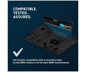 Crucial 64GB Kit DDR5-4800 CL40 (CT2K32G48C40U5) ab 939,00