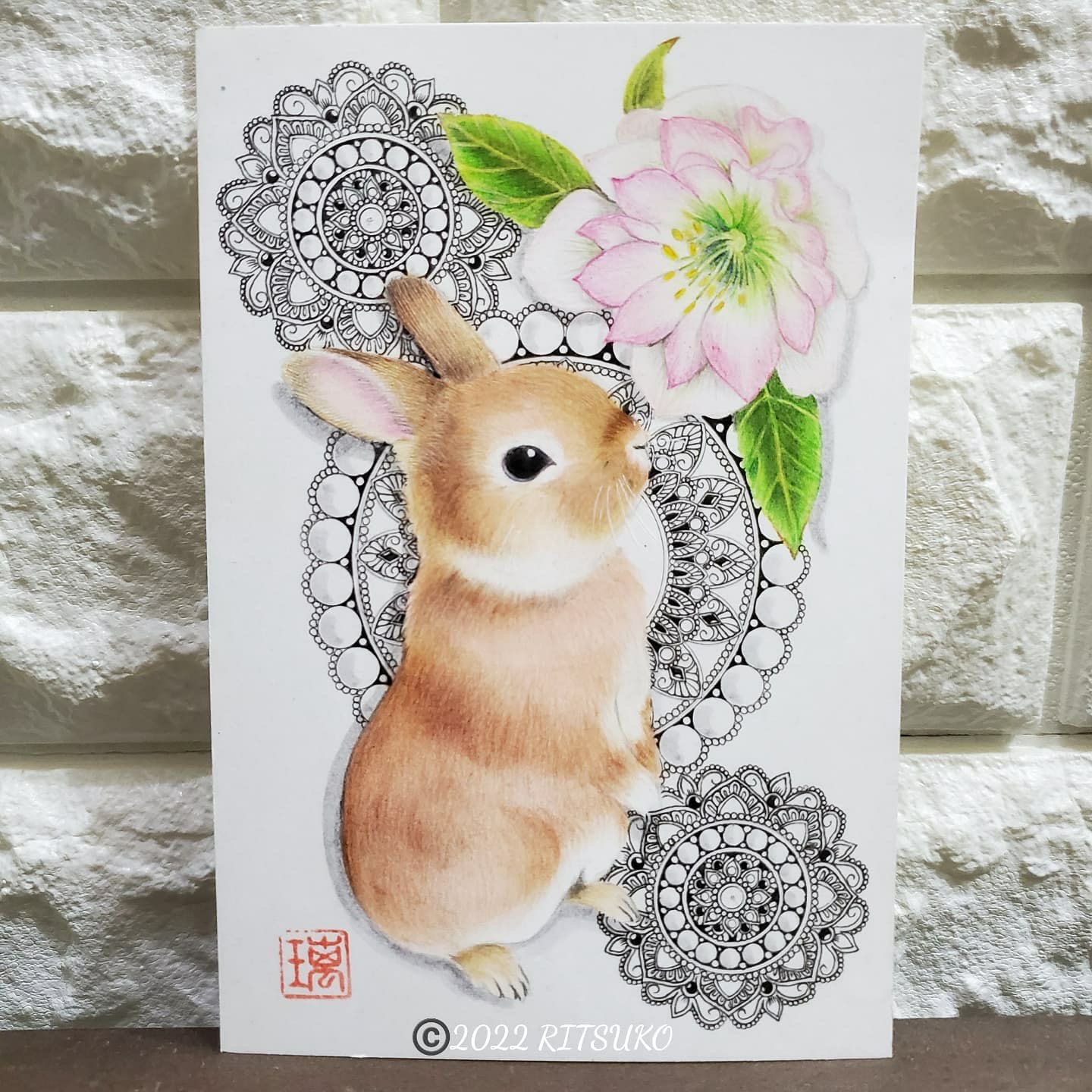 原画】『共鳴する森の音』ウサギの絵 オルガン 【公式通販】