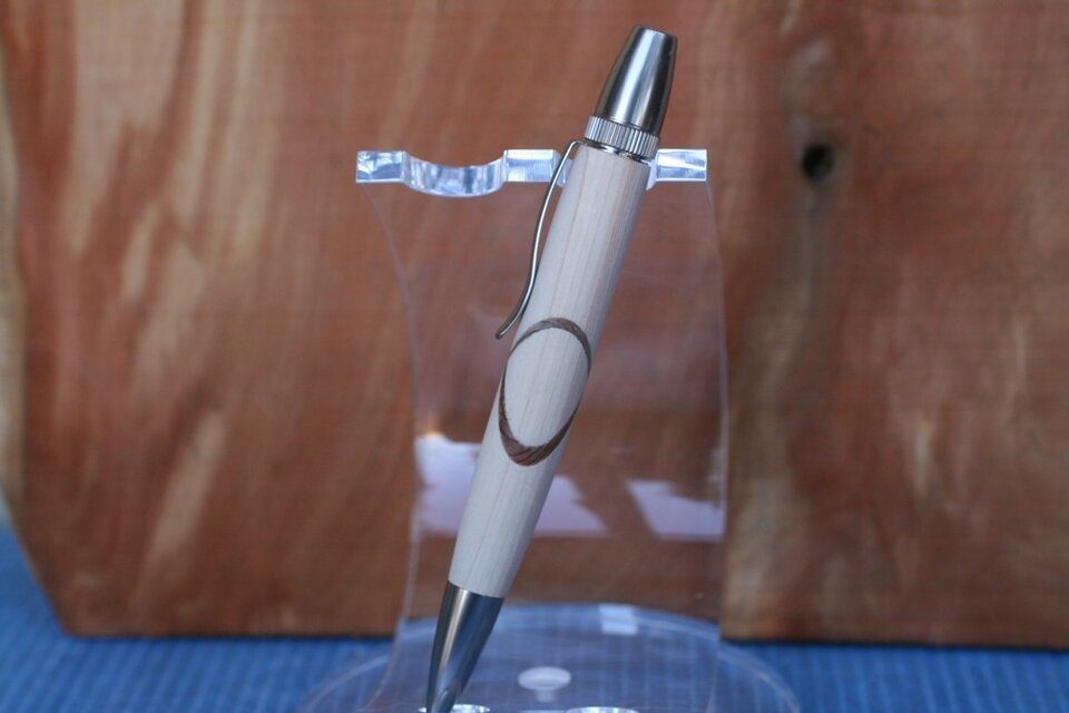 伊勢神宮 御山杉 ハンドメイド 木軸ボールペン G2 天然木 シルバー