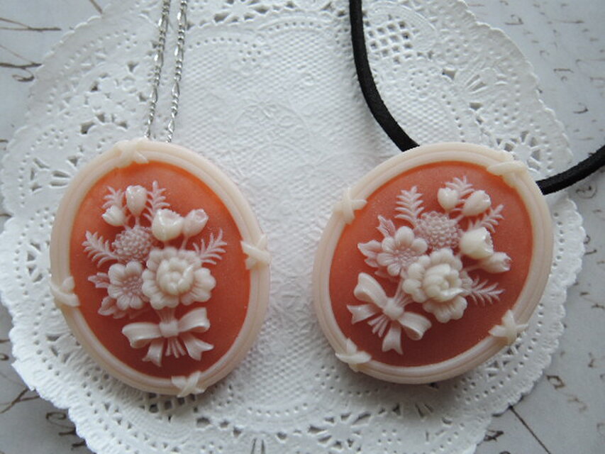 LEONARDO カメオブローチ 3個セット LEONARDO カメオブローチ 3個