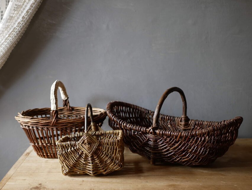 フランスアンティークバスケット フランスアンティーク バスケット