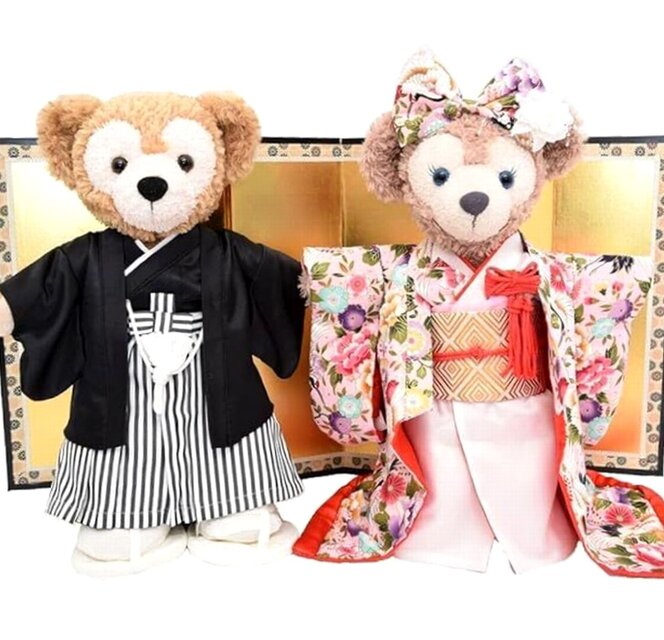 ダッフィー＆シェリーメイ 着物 和装婚礼 コスチューム 色打掛＆紋付袴