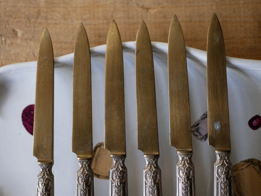 純銀製 アンティークカトラリー ナイフ フランスアンティーク