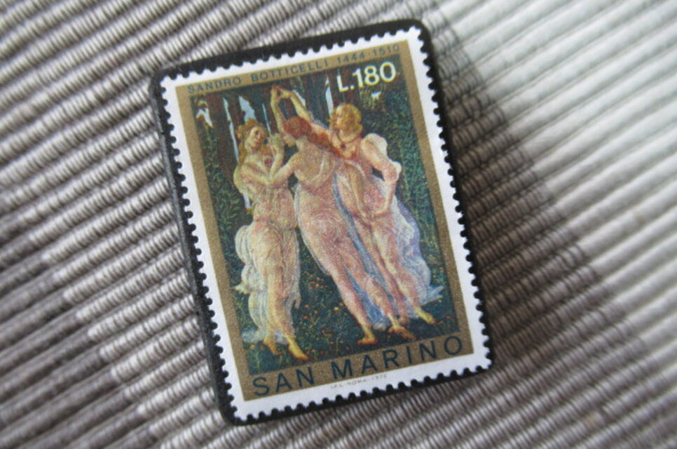 サンマリノ 美術切手ブローチ10435 | iichi 日々の暮らしを心地よく