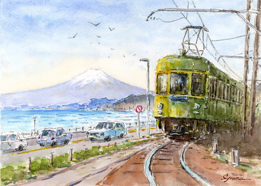 風景画（原画） Amazon.co.jp: 花の絵 風景画 桜 富士山 アクリル画