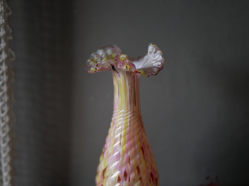 クリシー 花瓶 フラワーベース ピンクベース フランスヴィンテージ