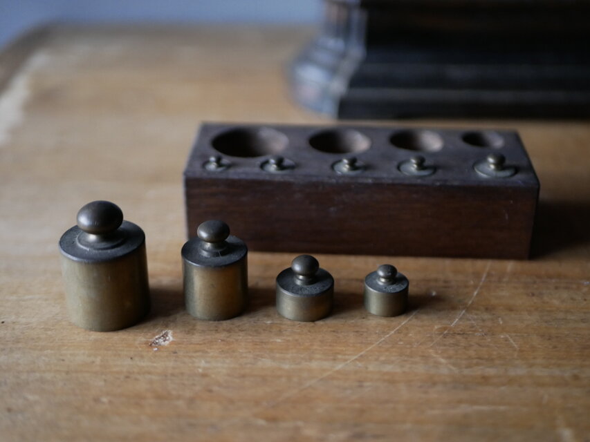 フランスアンティーク 分銅セット 200g アンティークのある暮らし