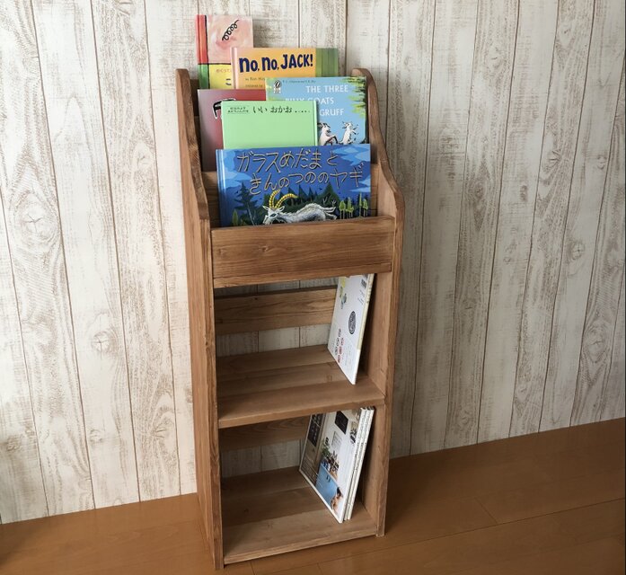 ハンドメイド 絵本棚 マガジンラック ディスカウント ハンドメイド 絵