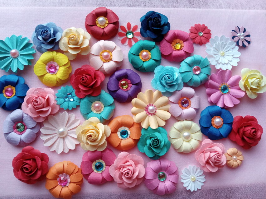 アルバム飾りクラフトパンチチューリップオーダー受付中2個