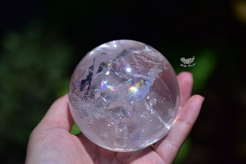 特大 ピンクキャッツアイ クリスタルボール宝石球 20cm 台座付き 特大