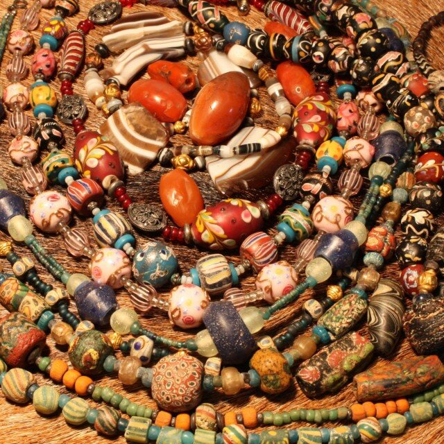 とんぼ玉 アンティーク ヴェネチアン ファンシー キングビーズ