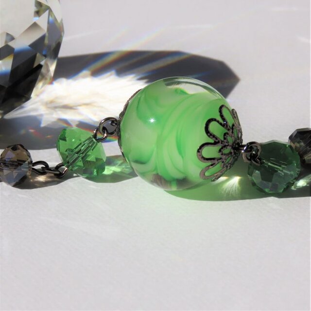 とんぼ玉 ネックレス 伝統 大阪 ガラス 工芸 ビーズ ジュエリー