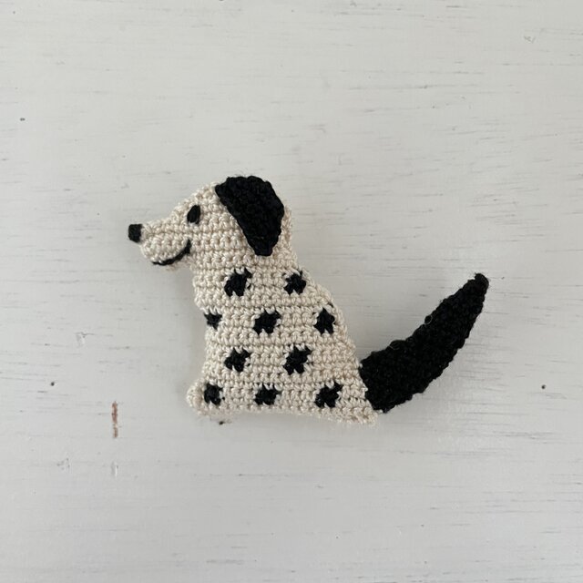 どうぶつブローチ - いぬ (ダルメシアン) | iichi 日々の暮らしを