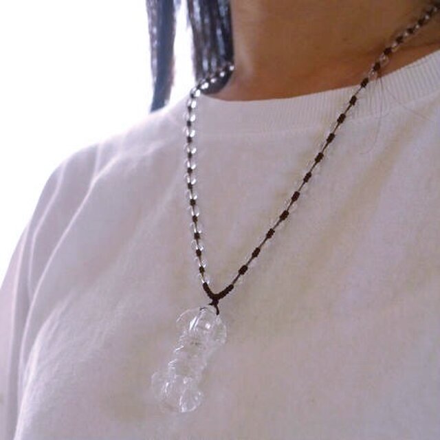 ヒマラヤ水晶/バジュラ(金剛杵)ネックレス 561 | iichi 日々の暮らしを