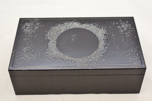 貝細工装飾の黒漆文箱 貝細工装飾の黒漆文箱 貝細工装飾の黒漆文箱