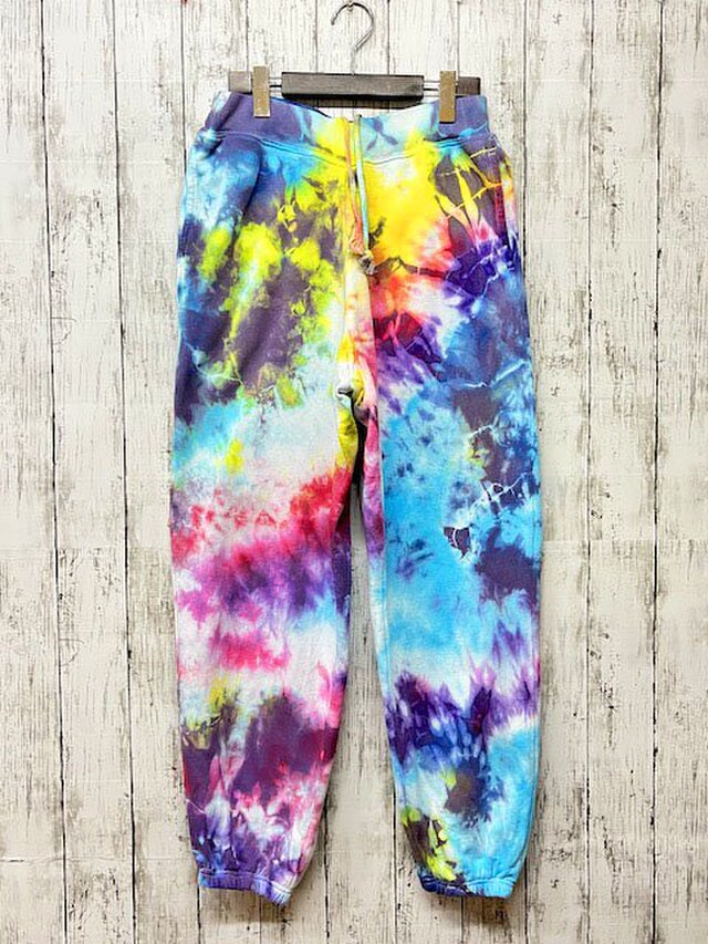 タイダイ染め スウェットパンツ Lサイズ カラフル ムラ染め HD19-57