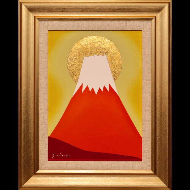 徳田春邦 油彩画 『赤富士』 徳田春邦 | ｜正光画廊