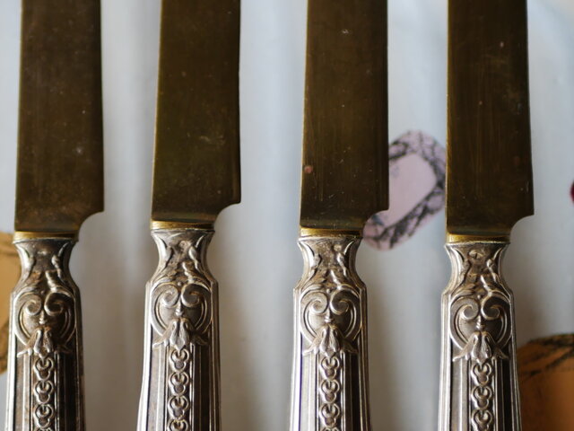 純銀製 アンティークカトラリー ナイフ フランスアンティーク