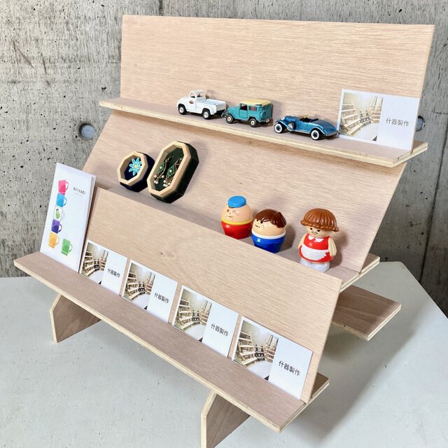 いち お店型什器 （6枚屋根） 計3点 （イベント什器 ハンドメイド
