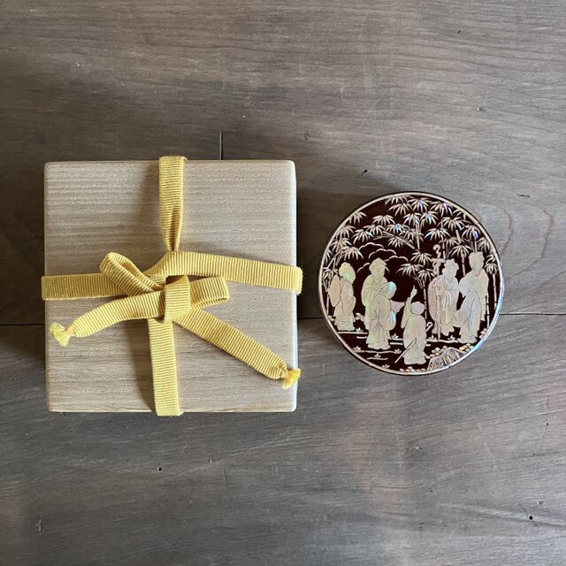 竹林七賢人 螺鈿細工 香合 | iichi 日々の暮らしを心地よくする