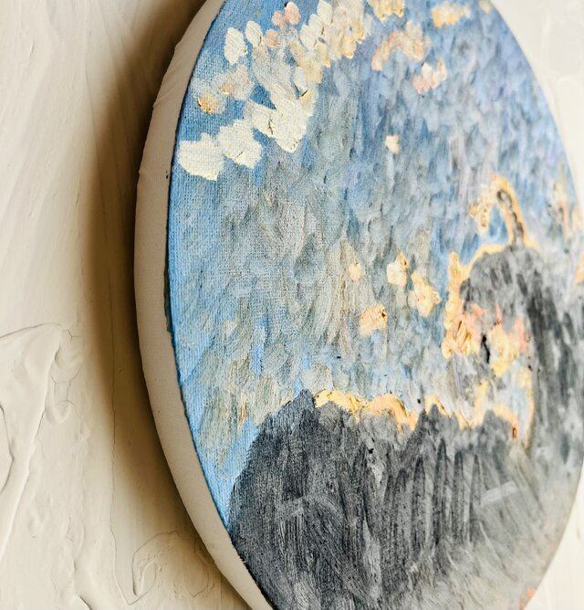 直径30㎝「APOLLON」油彩・絵画・原画・丸形・アートパネル | iichi