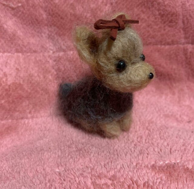 羊毛フェルト ハンドメイド ヨークシャテリア 犬 ねえねえ！！ 【公式