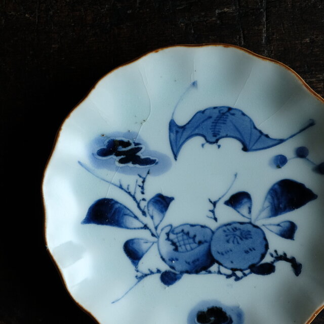 古伊万里染付き江戸中期蝙蝠 【公式通販】