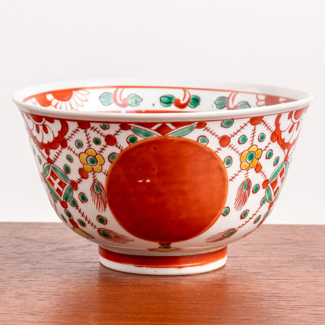 古伊万里 赤玉瓔珞文 深鉢 明治時代 E1608 | iichi 日々の暮らしを