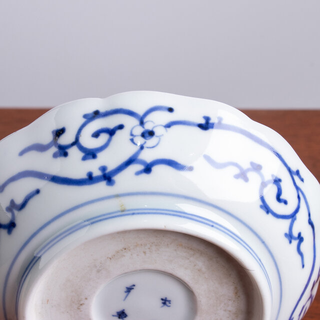 古伊万里 染付 微塵唐草三友文 小皿 江戸後期 E843B | iichi 日々の