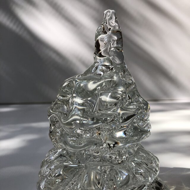 ガラスのクリスマスツリー①／ツリー／テーブルツリー／クリスタル