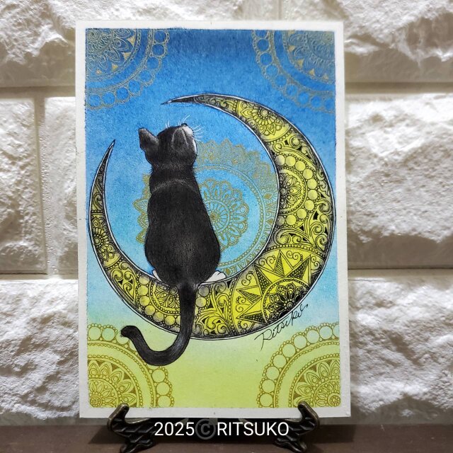 原画 1点もの ボールペン画 色鉛筆画 絵画 絵 アート 額入り 額装付き