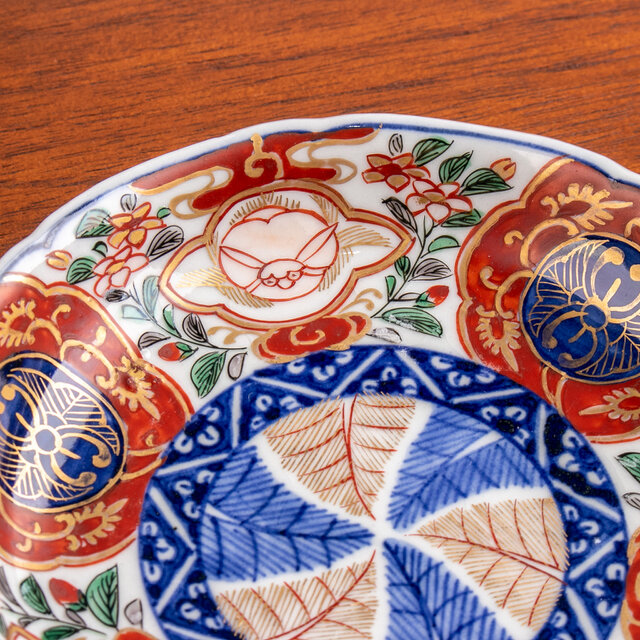 中皿 4枚 鳥 花 染付 古伊万里 上手物 明治 【公式通販】
