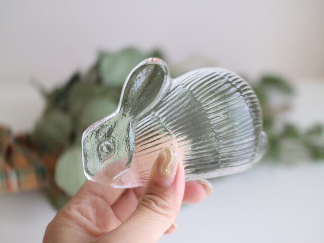 ROYAL KRONA / Lisa Larson / ガラスのオブジェ うさぎ No.5927