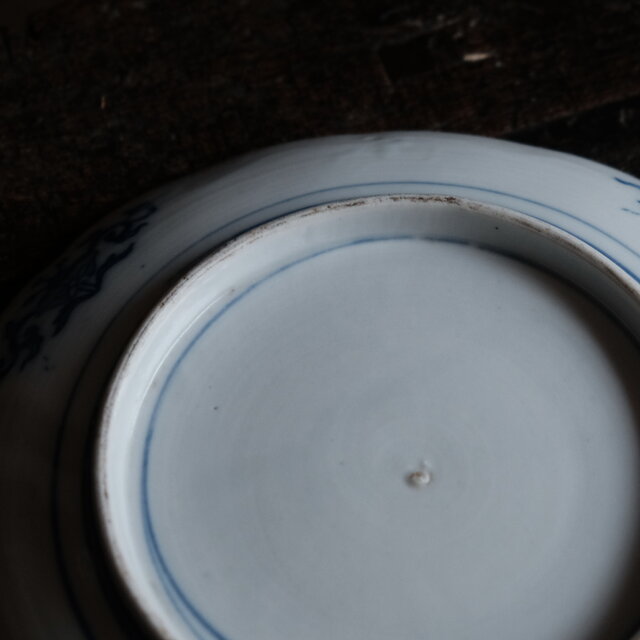 古美術なデザイン◇時代物 印判七寸中皿 骨董・antiques 骨董のある