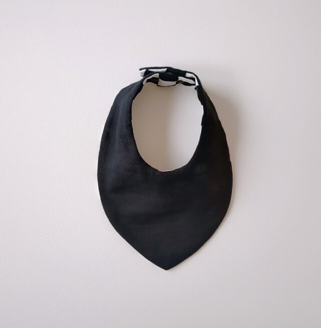 ふんわり撥水スタイ》市松模様・モノクロ | iichi 日々の暮らしを