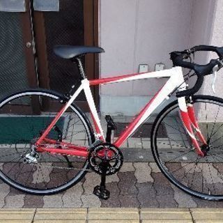 赤x白 700cロードバイク アルミ/18speed
