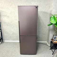 ☑︎ご成約済み🤝 SHARP 大きめの2ドア冷蔵庫✨ 大人ブラウン☕️